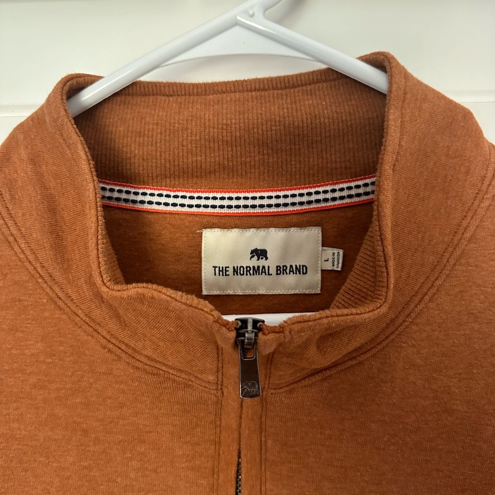 Puremeso Weekend Quarter Zip in Almond color